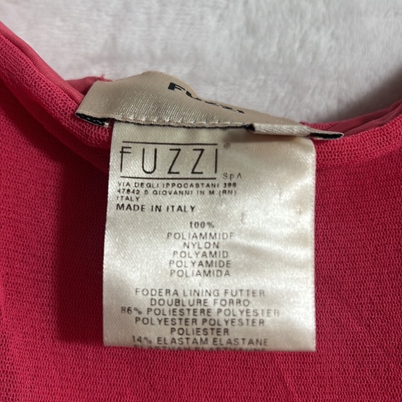 Fuzzi Made in Italy Pink Tiered Maxi dress Size L - Picture 7 of 9